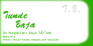 tunde baja business card